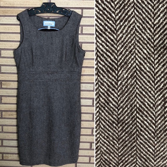 Esprit Dresses & Skirts - Brown Tweed Wool Pinafore Dress - Esprit - 8